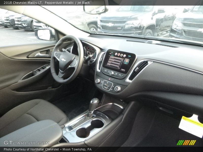 Pepperdust Metallic / Jet Black 2018 Chevrolet Malibu LT