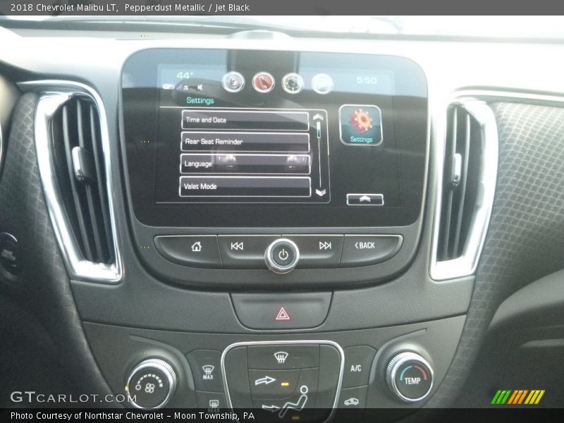 Pepperdust Metallic / Jet Black 2018 Chevrolet Malibu LT