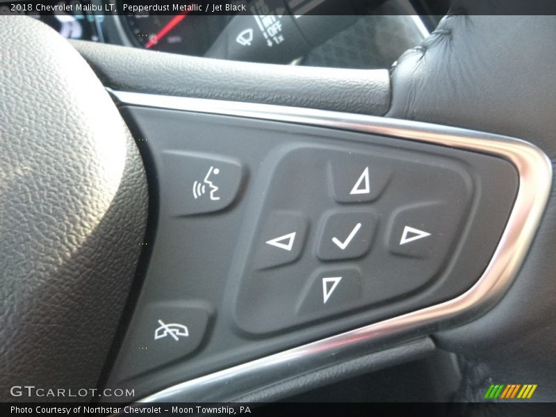 Pepperdust Metallic / Jet Black 2018 Chevrolet Malibu LT