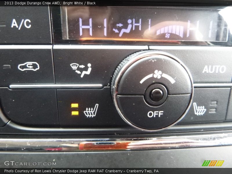Bright White / Black 2013 Dodge Durango Crew AWD