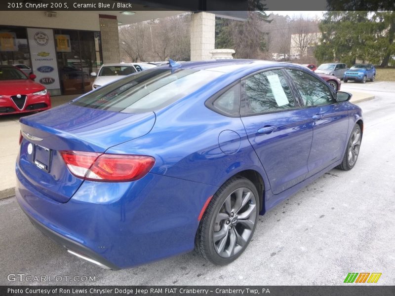 Ceramic Blue / Black 2015 Chrysler 200 S