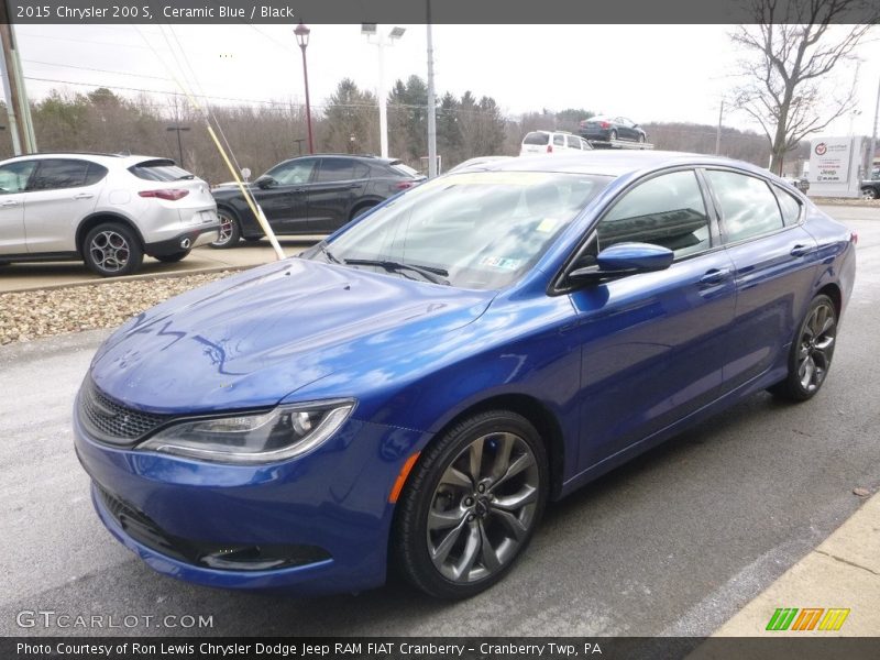Ceramic Blue / Black 2015 Chrysler 200 S