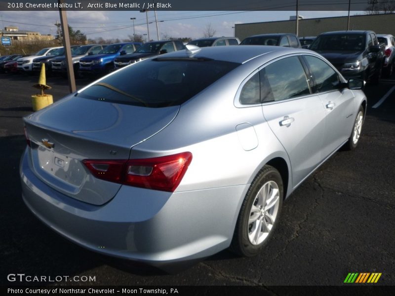 Arctic Blue Metallic / Jet Black 2018 Chevrolet Malibu LT