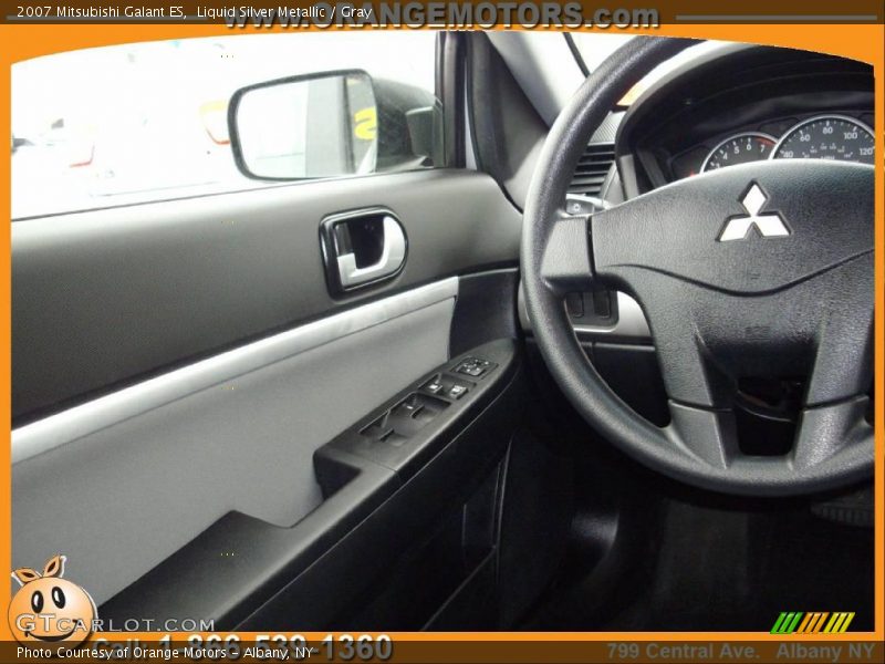 Liquid Silver Metallic / Gray 2007 Mitsubishi Galant ES