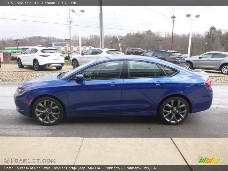 Ceramic Blue / Black 2015 Chrysler 200 S