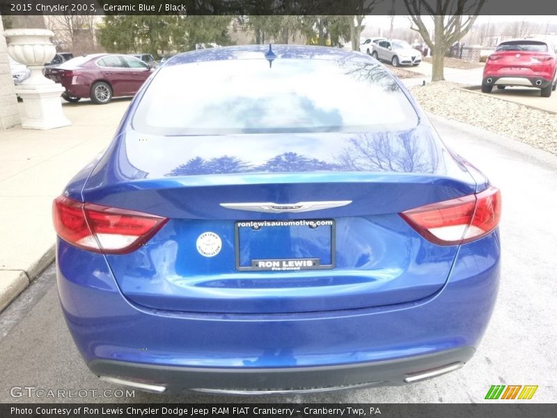 Ceramic Blue / Black 2015 Chrysler 200 S