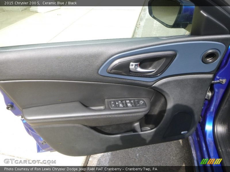 Ceramic Blue / Black 2015 Chrysler 200 S