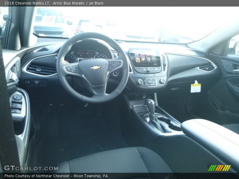 Arctic Blue Metallic / Jet Black 2018 Chevrolet Malibu LT