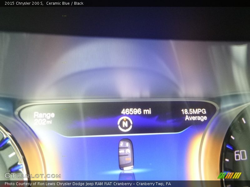 Ceramic Blue / Black 2015 Chrysler 200 S
