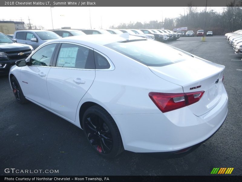 Summit White / Jet Black 2018 Chevrolet Malibu LT