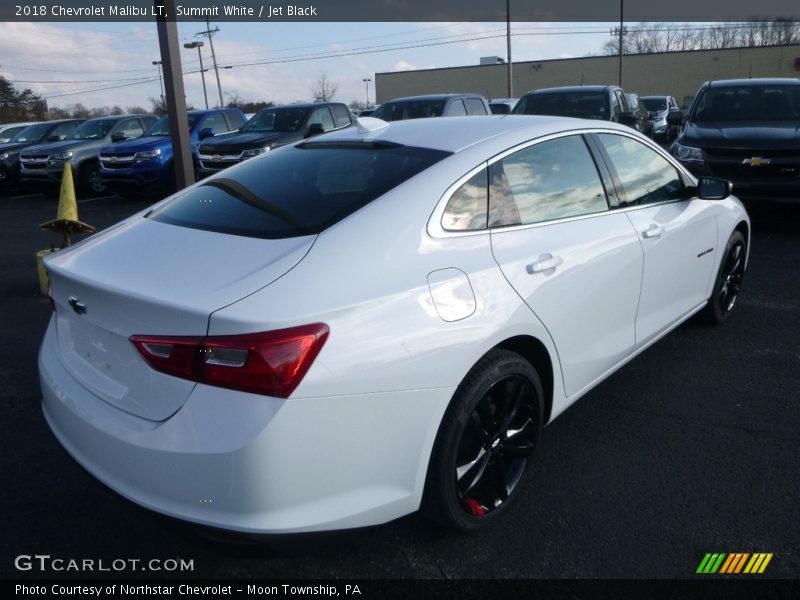 Summit White / Jet Black 2018 Chevrolet Malibu LT