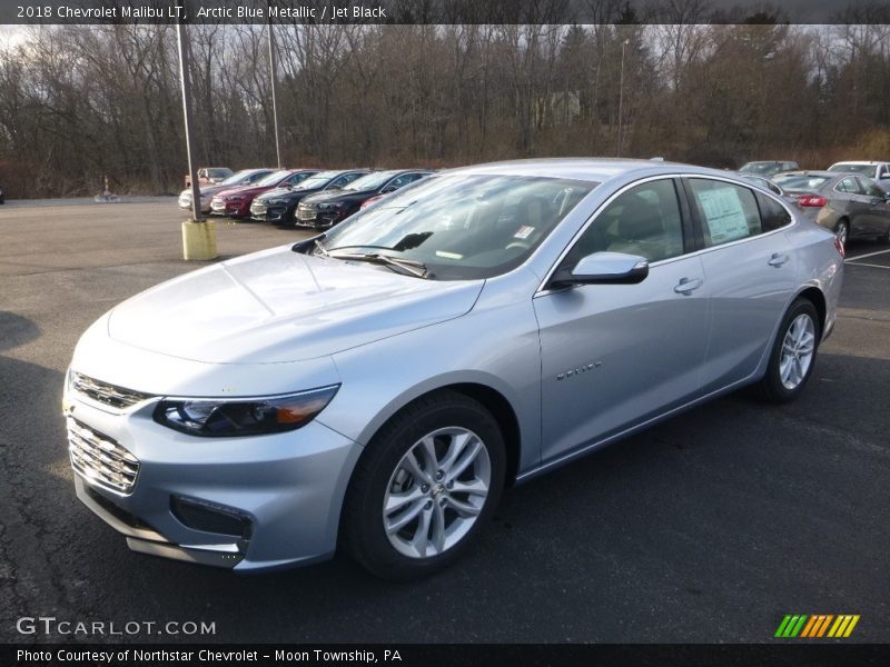 Arctic Blue Metallic / Jet Black 2018 Chevrolet Malibu LT