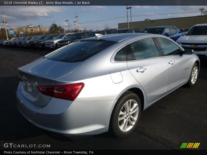 Arctic Blue Metallic / Jet Black 2018 Chevrolet Malibu LT