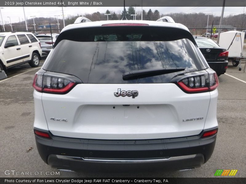 Bright White / Black 2019 Jeep Cherokee Limited 4x4
