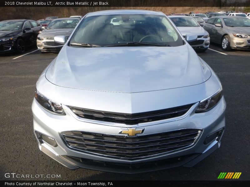 Arctic Blue Metallic / Jet Black 2018 Chevrolet Malibu LT
