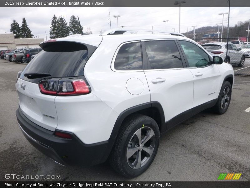 Bright White / Black 2019 Jeep Cherokee Limited 4x4