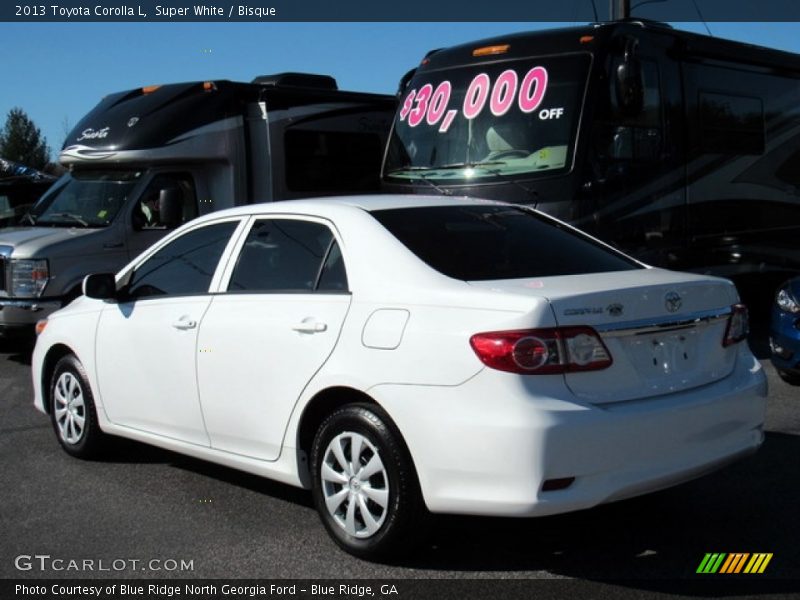 Super White / Bisque 2013 Toyota Corolla L