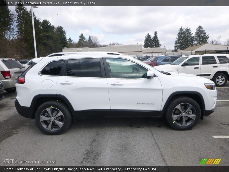 Bright White / Black 2019 Jeep Cherokee Limited 4x4