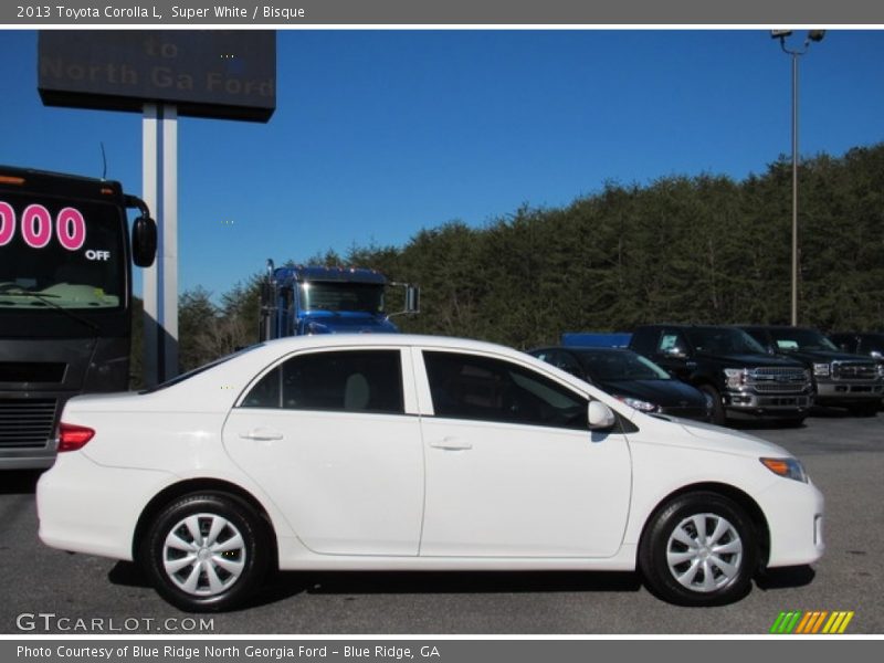 Super White / Bisque 2013 Toyota Corolla L