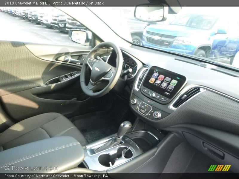Arctic Blue Metallic / Jet Black 2018 Chevrolet Malibu LT