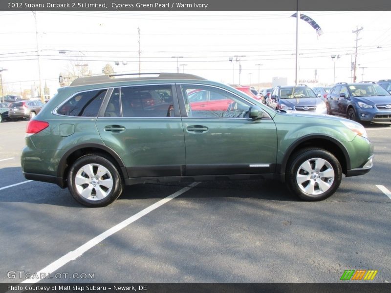 Cypress Green Pearl / Warm Ivory 2012 Subaru Outback 2.5i Limited