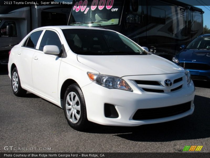 Super White / Bisque 2013 Toyota Corolla L