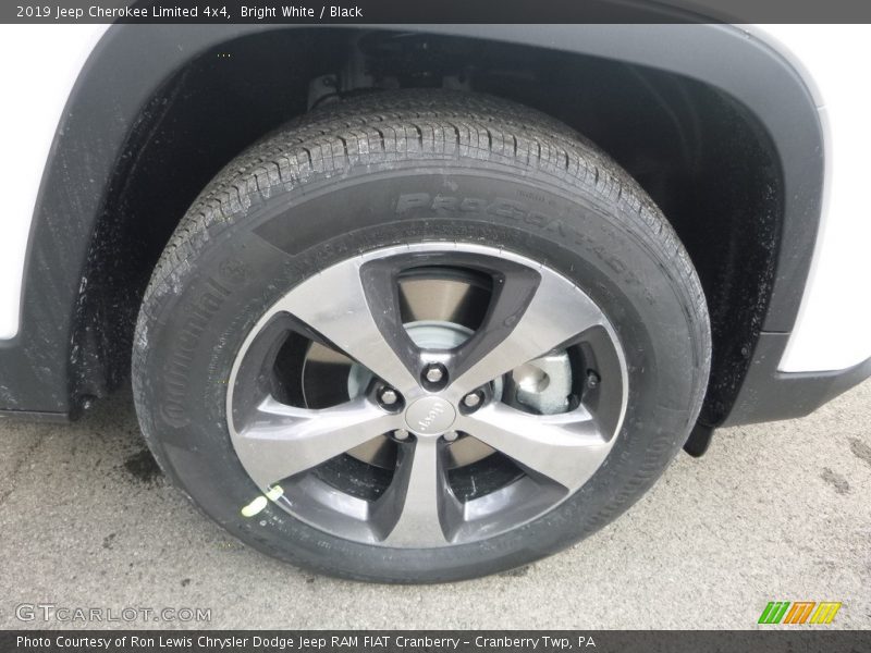 Bright White / Black 2019 Jeep Cherokee Limited 4x4