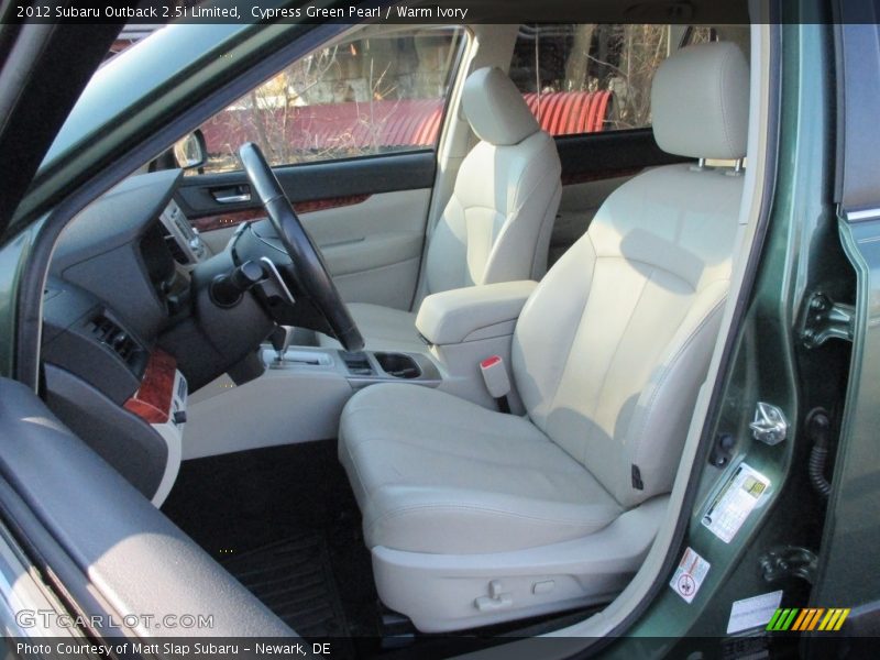 Cypress Green Pearl / Warm Ivory 2012 Subaru Outback 2.5i Limited