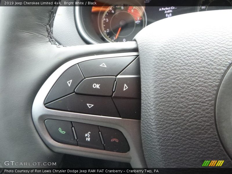 Bright White / Black 2019 Jeep Cherokee Limited 4x4
