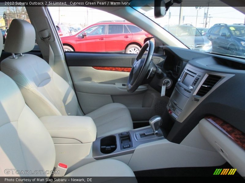Cypress Green Pearl / Warm Ivory 2012 Subaru Outback 2.5i Limited