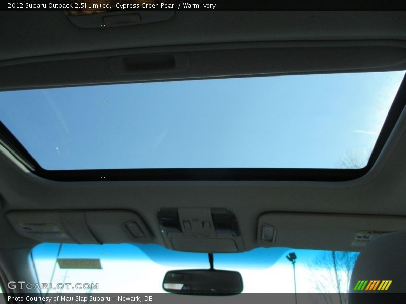 Cypress Green Pearl / Warm Ivory 2012 Subaru Outback 2.5i Limited