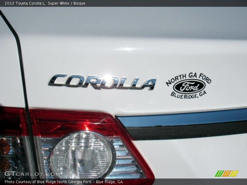 Super White / Bisque 2013 Toyota Corolla L