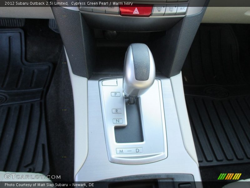 Cypress Green Pearl / Warm Ivory 2012 Subaru Outback 2.5i Limited