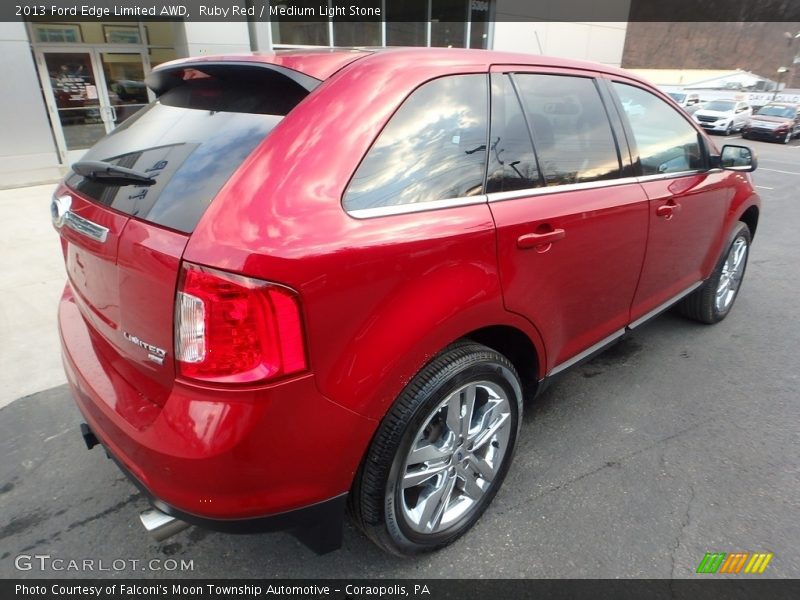 Ruby Red / Medium Light Stone 2013 Ford Edge Limited AWD