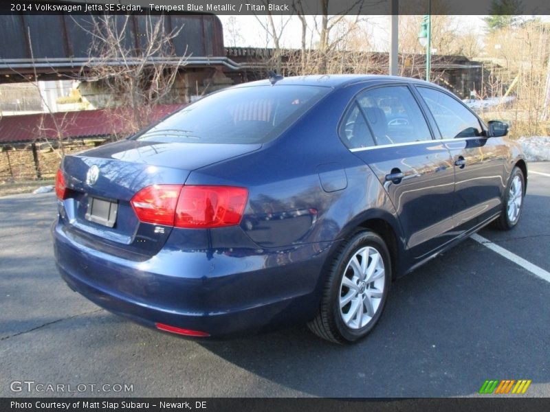 Tempest Blue Metallic / Titan Black 2014 Volkswagen Jetta SE Sedan