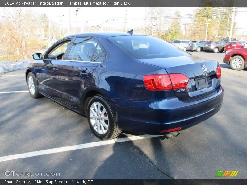 Tempest Blue Metallic / Titan Black 2014 Volkswagen Jetta SE Sedan