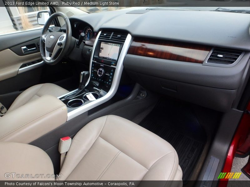 Ruby Red / Medium Light Stone 2013 Ford Edge Limited AWD