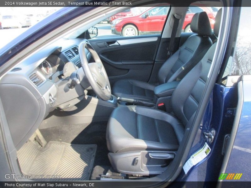Tempest Blue Metallic / Titan Black 2014 Volkswagen Jetta SE Sedan