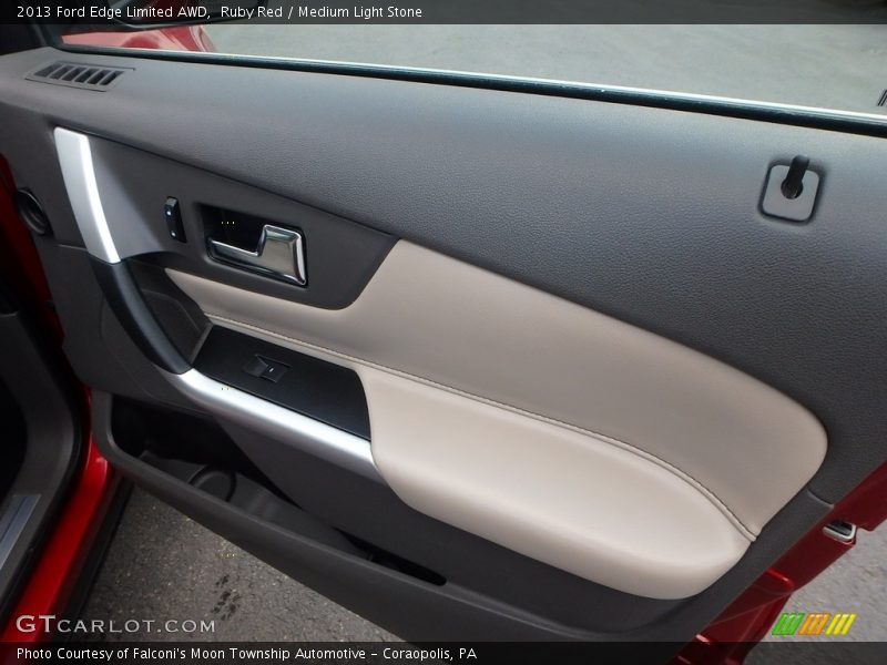 Ruby Red / Medium Light Stone 2013 Ford Edge Limited AWD