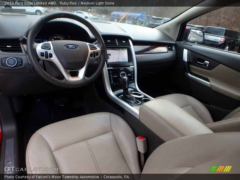 Ruby Red / Medium Light Stone 2013 Ford Edge Limited AWD