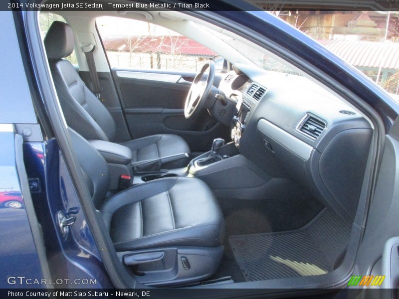 Tempest Blue Metallic / Titan Black 2014 Volkswagen Jetta SE Sedan