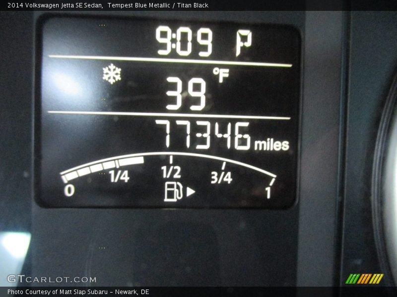 Tempest Blue Metallic / Titan Black 2014 Volkswagen Jetta SE Sedan