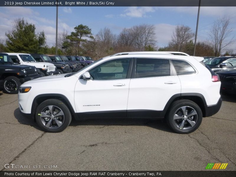 Bright White / Black/Ski Grey 2019 Jeep Cherokee Limited 4x4