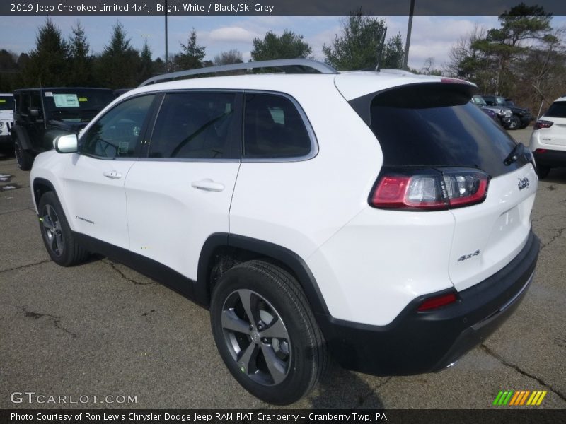 Bright White / Black/Ski Grey 2019 Jeep Cherokee Limited 4x4
