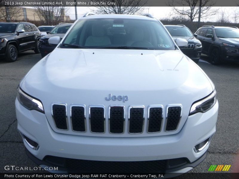 Bright White / Black/Ski Grey 2019 Jeep Cherokee Limited 4x4