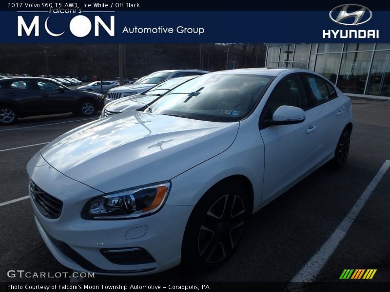 Ice White / Off Black 2017 Volvo S60 T5 AWD