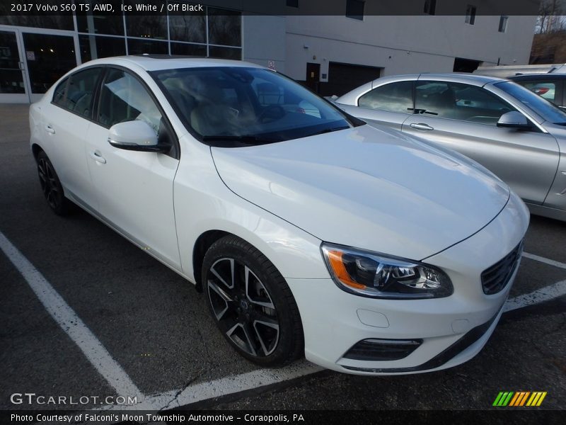 Ice White / Off Black 2017 Volvo S60 T5 AWD