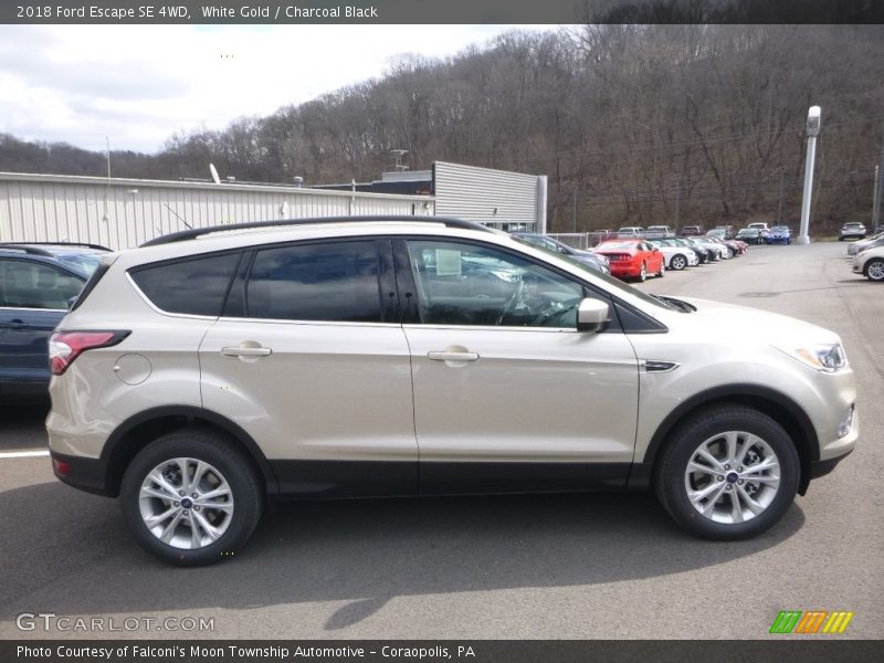 White Gold / Charcoal Black 2018 Ford Escape SE 4WD