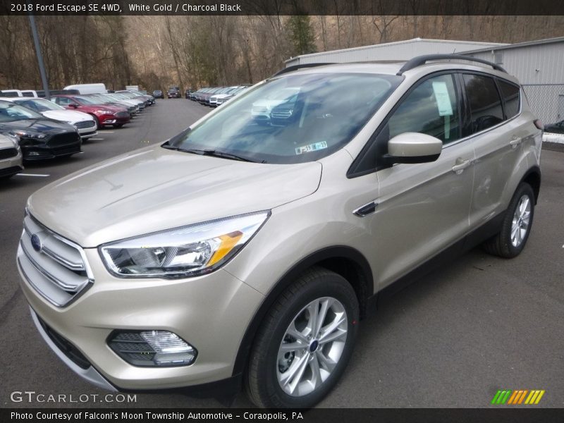 White Gold / Charcoal Black 2018 Ford Escape SE 4WD