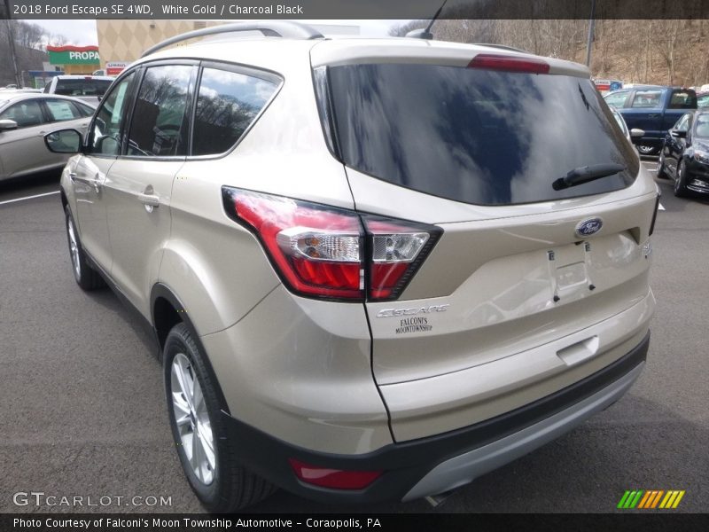White Gold / Charcoal Black 2018 Ford Escape SE 4WD